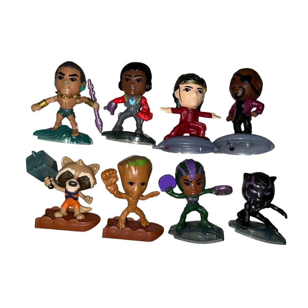Marvel happy meal McDonald’s kids meal toys Disney avengers super heroes